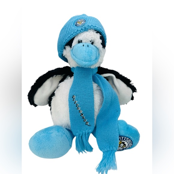 NHL Pittsburgh Penguins Plush Penguin Blue Official Stuffed Animal 12” - Picture 1 of 10